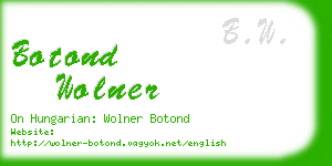 botond wolner business card